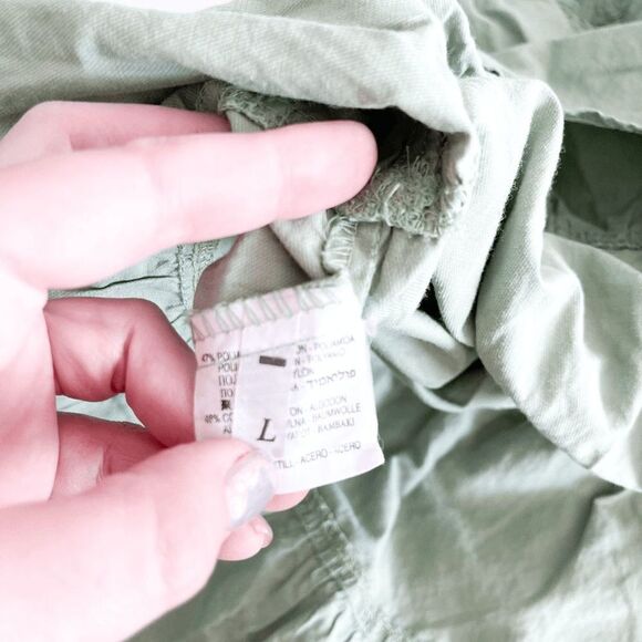 Elisa Cavaletti Women's Green Tiered Pockets Midi Peasant Skirt Large - Picture 5 of 7